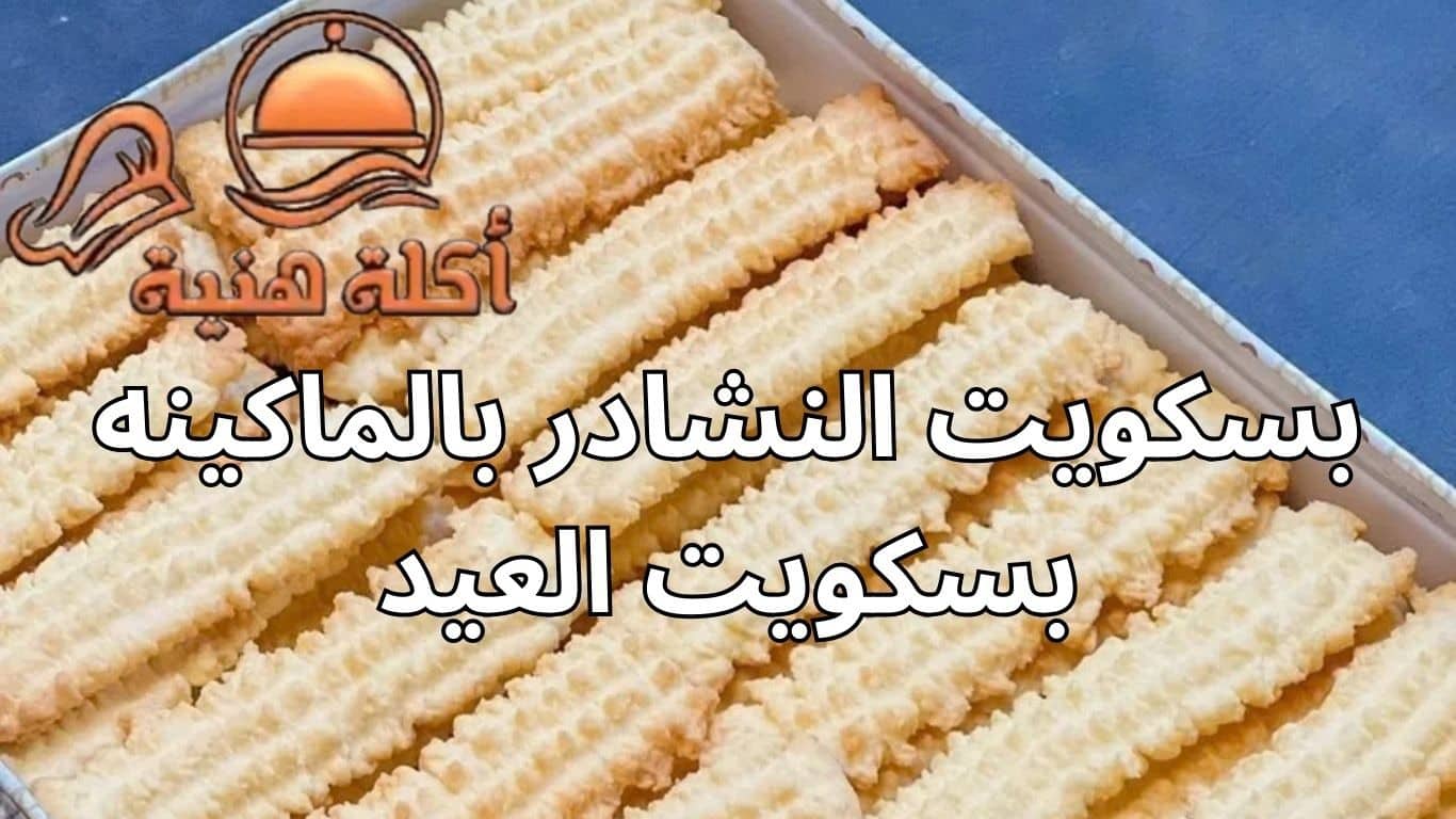 بسكويت النشادر بالماكينه بسكويت العيد