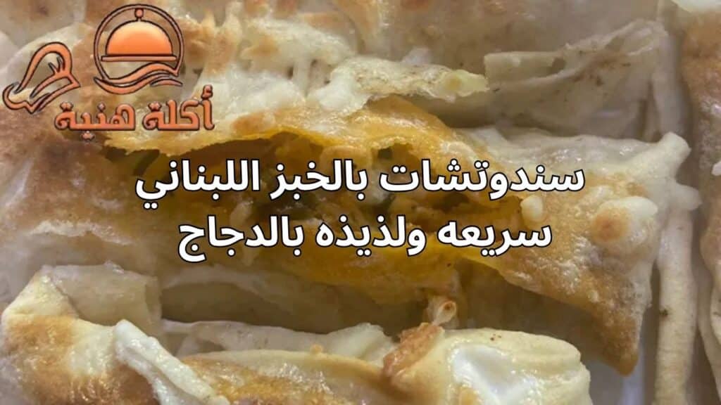 سندوتشات بالخبز اللبناني سريعه ولذيذه بالدجاج 